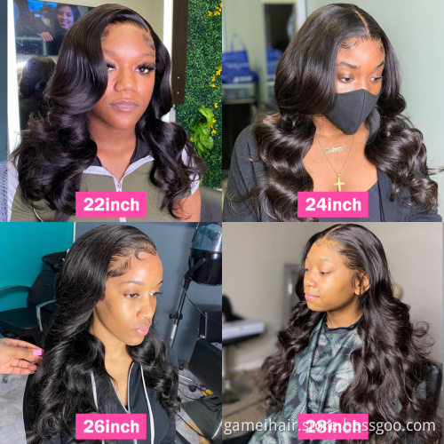 Swiss Virgin Cuticle Aligned Hair Lace Front Wig With Baby Hair 100% Raw Brazilian Body Wave Human Hair Lace Closure Wig
